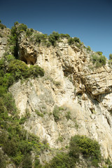 rock face of mountain