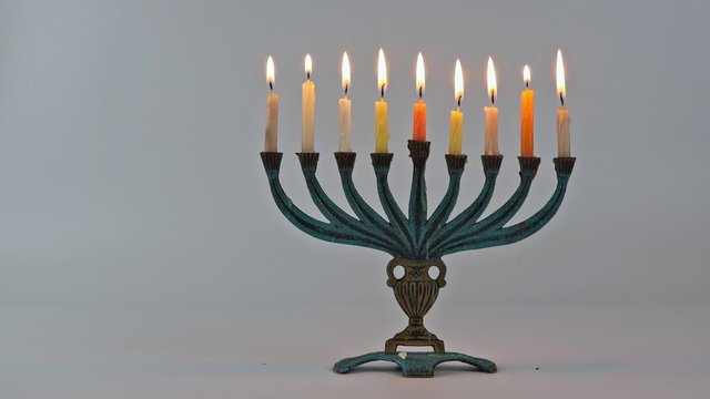 Jewish symbol holiday background Chanukah Menorah Chanukiah
