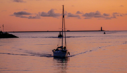Yacht in Sunset