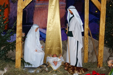 Boże Narodzenie Betlejem narodziny Chrystusa ,świeta rodzina - obrazy, fototapety, plakaty