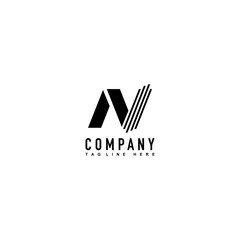 N letter logo vector template eps for your company and industry purpose ready to use