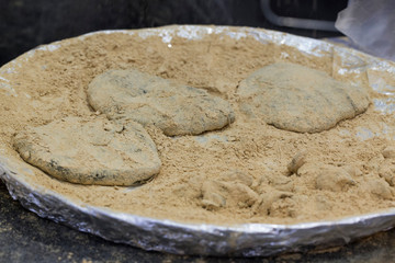 Korean rice cake dessert , Injeolmi