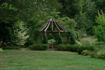 gazebo flower garden