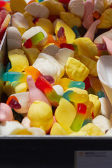 sweet candy on xmas market