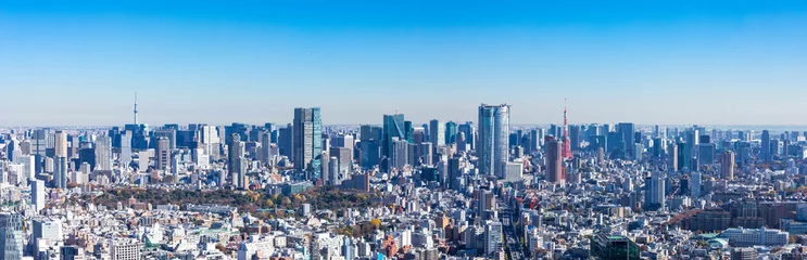 Foto op Plexiglas (東京都-風景パノラマ)ラウンジから望む六本木側風景２ © moarave