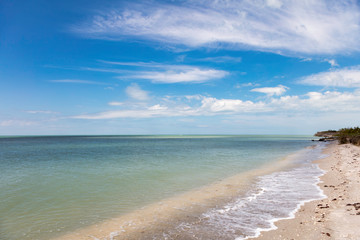 Fototapeta premium Water, beach and beautiful cloudes, Florida, USA