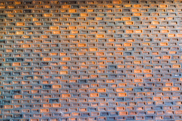 Colorful red bricks wall