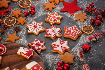 New Year celebration with christmas decoration