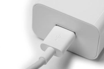 modern white usb charger