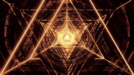 abstract glowig wireframe triangle design with dark abstract background 3d illustration wallpaper