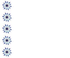 abstract background with snowflakes and place for your text