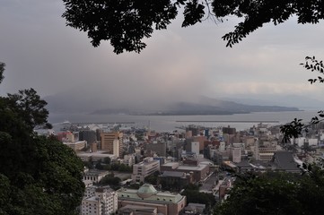 Obraz premium 噴煙の桜島