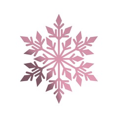 snowflake on white background
