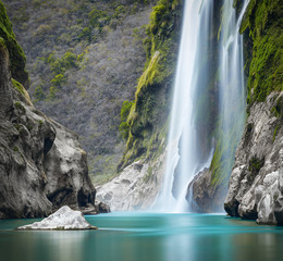 Tamul Waterfall on Tampaon River, Huasteca Potosina, Mexico
