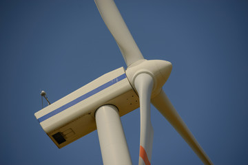 Windturbine at sunny day