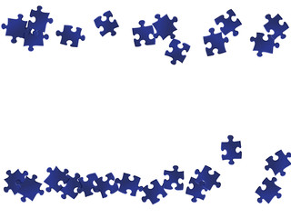 Business conundrum jigsaw puzzle dark blue parts 