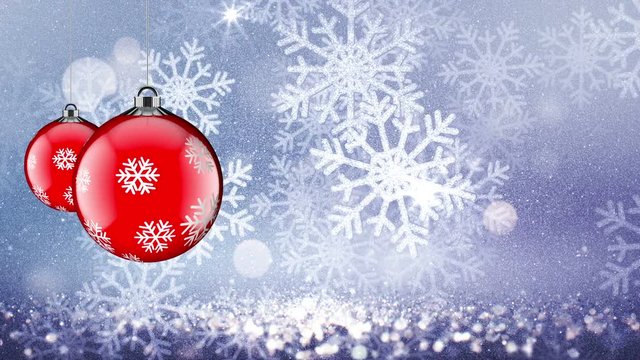 Loop-able 3D Render Christmas Decoration Background