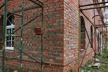 the Orthodox Church is built of bricks with the names of believers