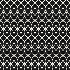 Mesh seamless pattern, thin wavy lines. Texture of lace, weaving, net, lattice. Subtle monochrome geometric background. Stylish dark design for prints, fabric, textile, decoration. - Stock vector