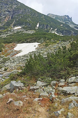 Cloudy Landscape of Malyovitsa river valley, Rila Mountain, Bulgaria