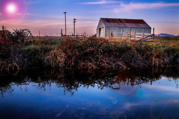 Fototapeta premium house on the lake