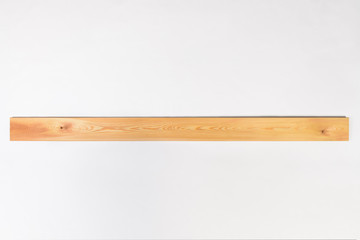 Wood board and timber cut and isolated on white background