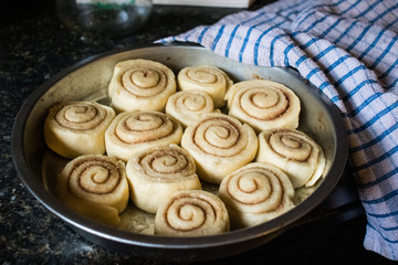 raw cinnamon rolls