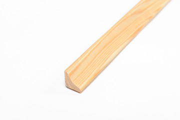 Wood board and timber cut and isolated on white background