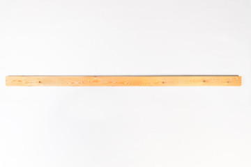 Wood board and timber cut and isolated on white background