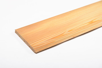 Wood board and timber cut and isolated on white background