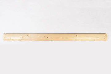 Wood board and timber cut and isolated on white background