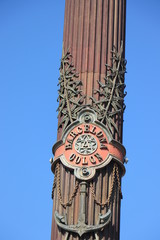 Barcelona, Spain - september 29th, 2019: Christopher Columbus monument