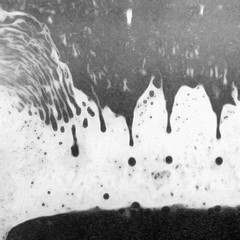 Black and White Paint Mix Art