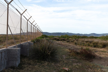 Zaun Absperrung Lanschaft