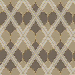 A seamless vector pattern with geometric mosaic in calm stone colors. Unisex surface print design.