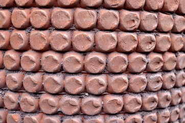 Maceta de barro con textura