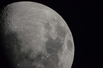 moon in space