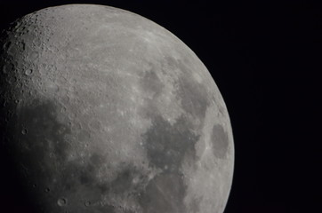 moon in space