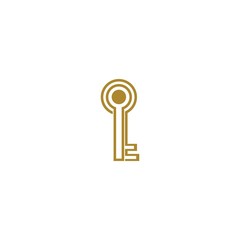 Key logo template vector icon design