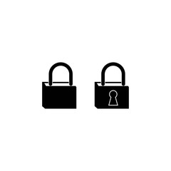 Security logo template vector icon design