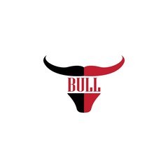 Bull logo template vector icon design