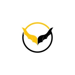 Bat logo template vector icon design
