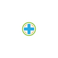 Obraz premium Medical cross logo template vector icon design