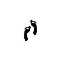 Foot logo template vector icon design