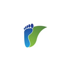Foot logo template vector icon design