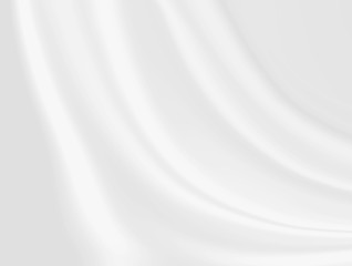 White cloth abstract background like soft and smooth liquid marble wave for project, banner, cover, business, 3D, holiday, new year, Christmas