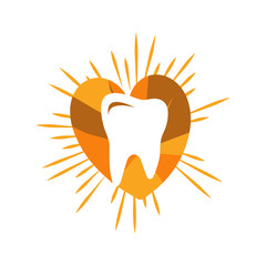 medical dental clinic dentist logo design vector template illustration