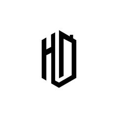 HD logo H D initial Letter design vector graphic concept illustrations