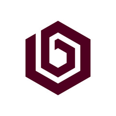 Abstract letter B vector logotype.