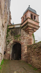 Naklejka premium parte de un castillo medieval de piedra